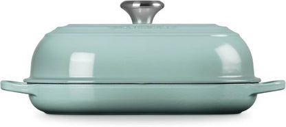 Le Creuset Enameled Cast Iron Oval Bread Oven - 11.5 Inch | Sea Salt Finish for Perfect Baking