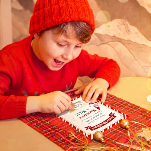 Christmas Elf Meter Ornament - Kids Naughty or Nice Wooden Holiday Decor