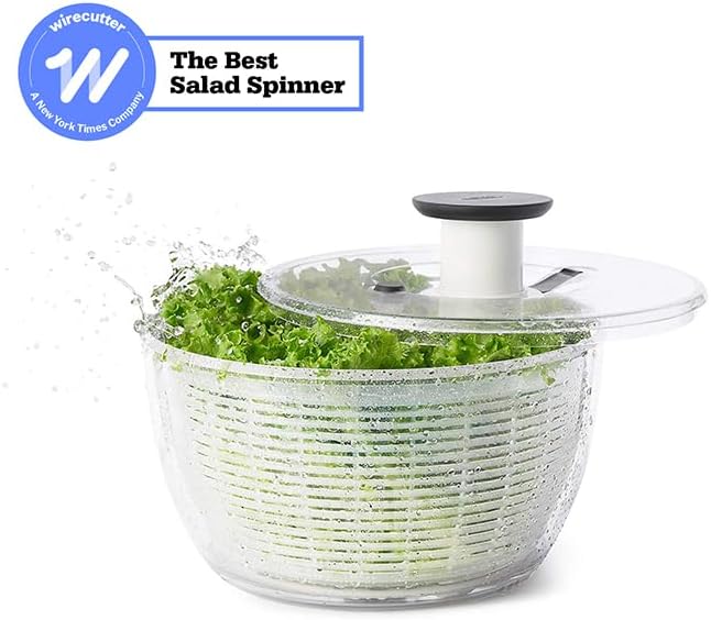 OXO Salad Spinner - Effortless Drying & Washing | Perfect for Fresh Greens & Veggies