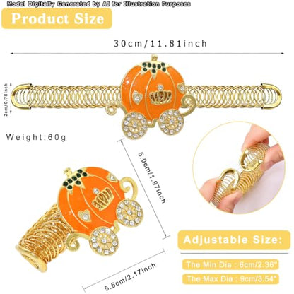 Gold Pumpkin Carriage Curtain Tiebacks Thanksgiving Halloween Decor - Variation of Gold / Pumpkin Carriage