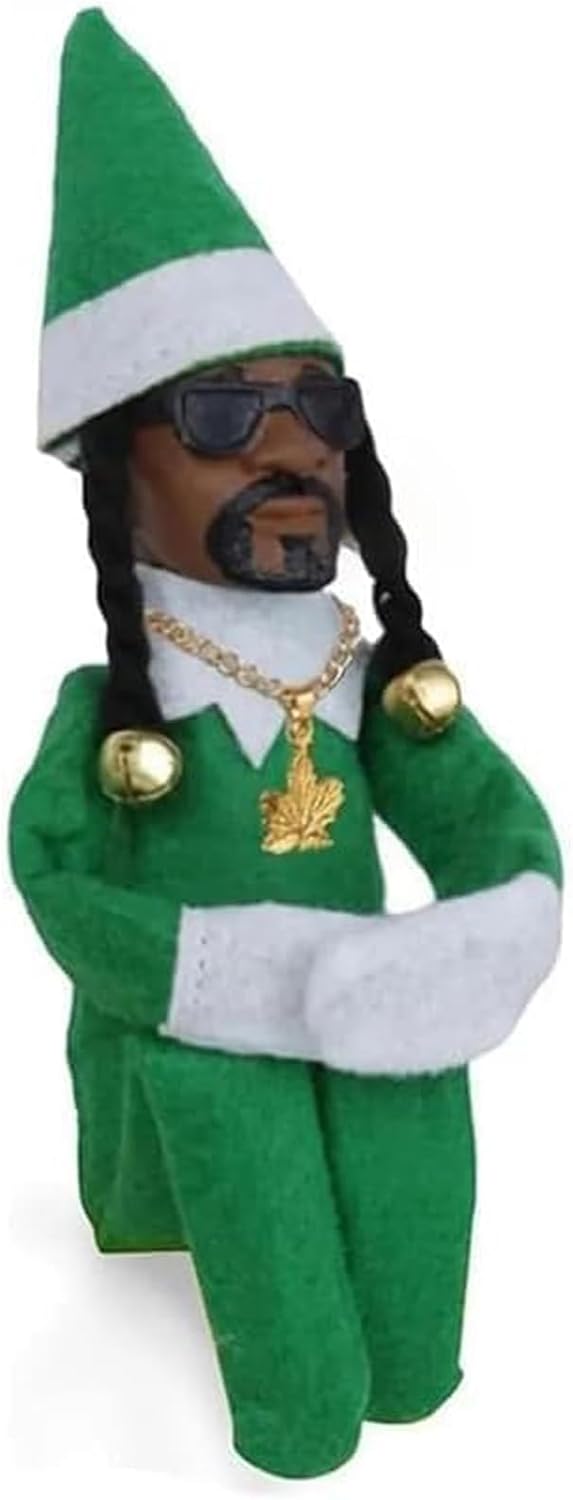 Skiennix Christmas Elf Doll Ornament - Handmade Plush Toy for Holiday Home & Garden Decor