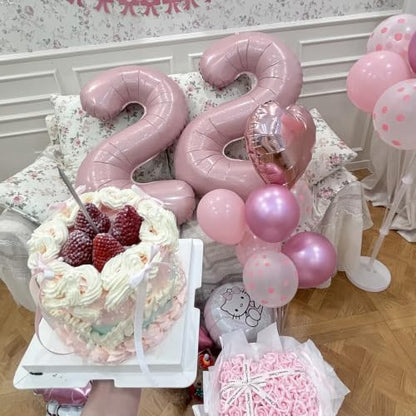 Pink 40 Inch Number 1 Foil Balloon for 1st Birthday Party - Reusable & Easy to Inflate