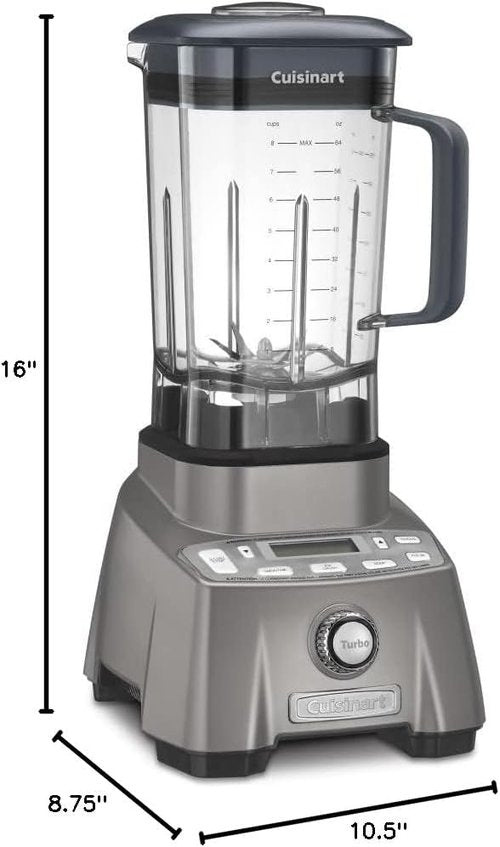 Cuisinart Hurricane Pro Blender - 3.5 Peak Power for Smoothies & Shakes | Gunmetal, CBT-2000P1
