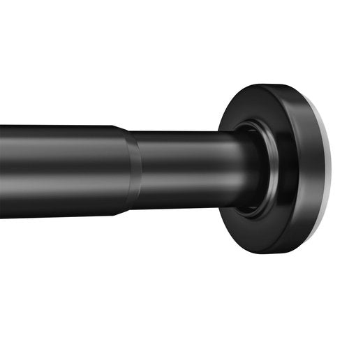 AmazerBath Spring Tension Shower Curtain Rod, 31-75 Inches Heavy Duty Tension Rod Rust Proof Bathroom Curtain Rod, Adjustable No Drill Easy Segmented Installation, Black