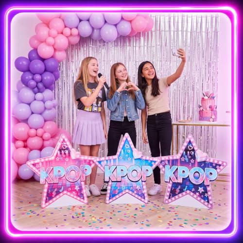 Large Kpop Party Cardboard Cutouts Standup Set 30 x 31.4 Inches