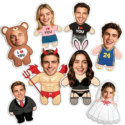 Custom Face Pillow with Body - Double Sided Personalizable Plush, Face1