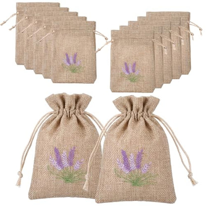 10 Pack Linen Sachet Bags for Lavender Storage - Eco-Friendly & Durable