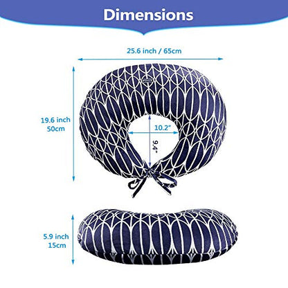 BBL Pillow After Surgery Brazilian Butt Lift Pillow Post Surgery Recovery for Sitting Sleeping Driving Booty Butt Pillows for Women Lumbar Back Hip Cushion Seat Support Foam BBL Wedge Pillow