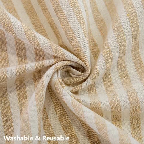 Outdoor Square Tablecloth 70x70 Inch Beige - Waterproof & Heavy Duty