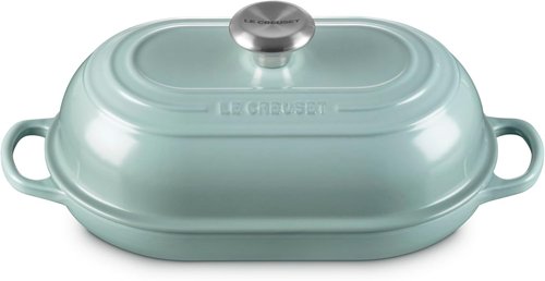 Le Creuset Enameled Cast Iron Oval Bread Oven - 11.5 Inch | Sea Salt Finish for Perfect Baking