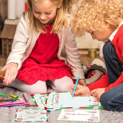 Christmas Letter & Certificate Gift Set for Kids - Santa Claus Holiday Pack