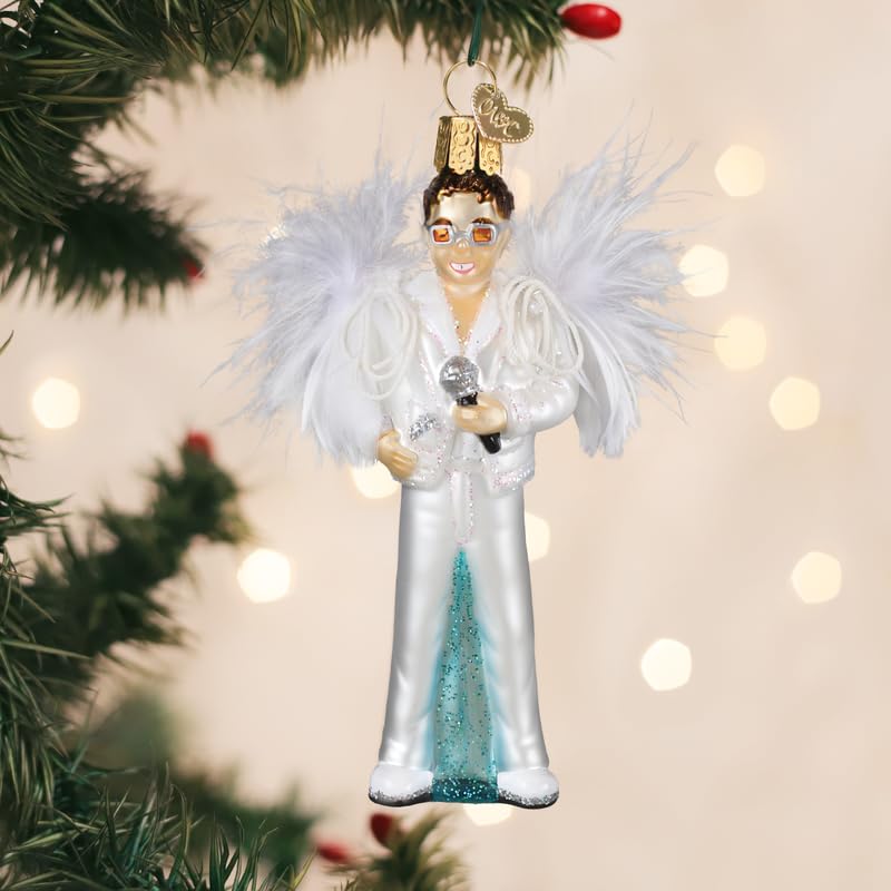 Elton John Glass Ornament - Handcrafted Holiday Keepsake by Old World Christmas