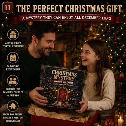 Multicolor 24-Day Mystery Adventure Advent Calendar Puzzle Countdown with 6 Story Themes