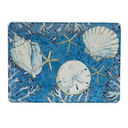 Certified International Playa Shells Rectangular Platter, Gold Large