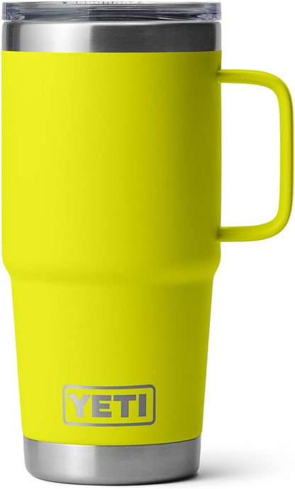 YETI Rambler 20 oz Travel Mug - Stainless Steel, Vacuum Insulated with Stronghold Lid