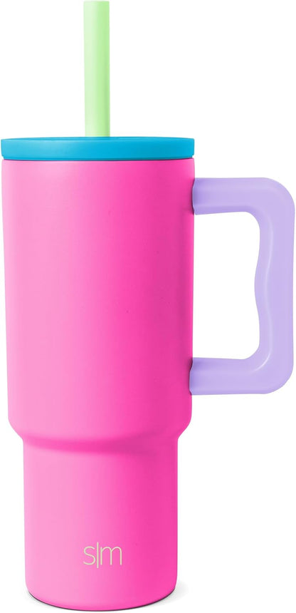 Simple Modern Kids 24 oz Tumbler - Spill Proof & Leak Resistant | Reusable Stainless Steel | 80s Mix