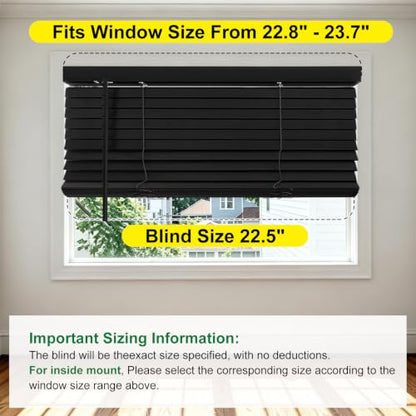 Natural Wood Blinds 2 Inch Slats for Indoor Windows - Cordless Shades