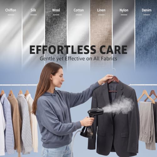 1400W Handheld Garment Steamer & Iron 2-in-1 - Fast Wrinkle Removal
