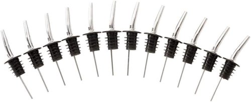 Barfly Cocktail Liquor Pourer, Set of 12, Stainless