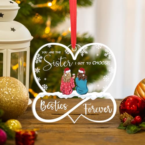 Friendship Christmas Ornament Acrylic Sister Variation of THIS Listing