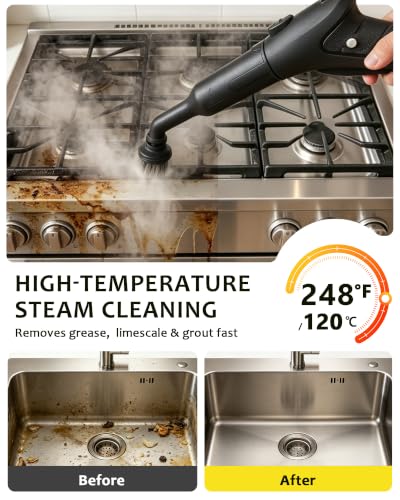 300°F Steam Cleaner for Home with 20 Accessories - White