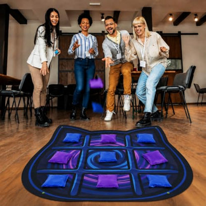 Giant Halloween Cat Tic Tac Toe Lawn Game for Parties & Outdoor Fun