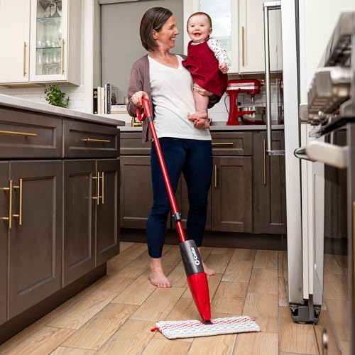 O-Cedar ProMist MAX Microfiber Spray Mop Removes 99% of Bacteria with just Water, Features 1 Extra Refill