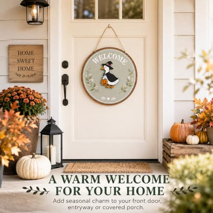 Welcome Goose Interchangeable Door Sign for Front Door Decor - Seasonal Farmhouse Welcome Sign - Variation of THIS listing