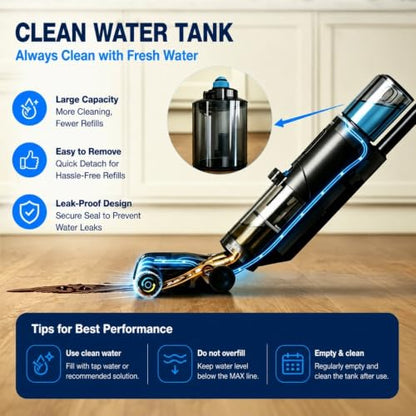 Large Capacity Water Tank for Vacuum Cleaner 800ml Replacement Part