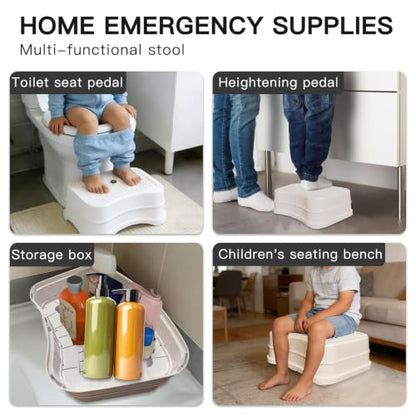 Non-Slip Kids Step Stool for Bathroom, Kitchen & Bedroom - Safe Toddler Support