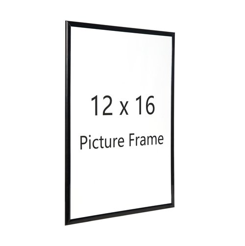 Scholartree 12x16 Picture Frame Black 3 Pack, Scratch-Proof Poster Frames 12 x 16 for Wall - Slide-In Strips, Horizontal or Vertical Wall Mounting