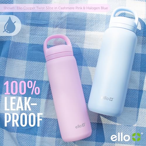 Ello Cooper 22oz Stainless Steel Water Bottle with Straw and Carry Handle