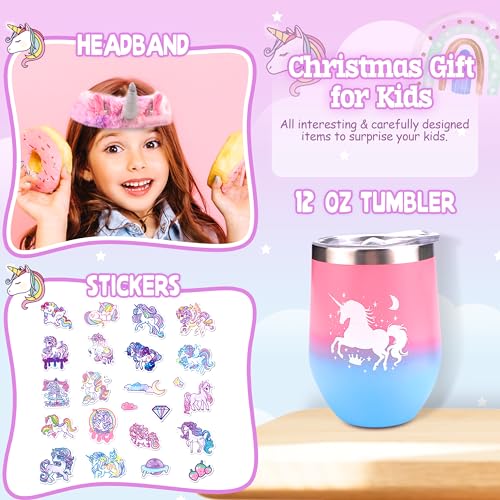 Unicorn Gifts Set for Girls Ages 6-10 with Glow in The Dark Blanket, Jewelry & More