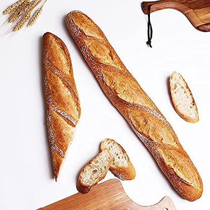 Fasmov 2 Pack Baguette Pan, 15" x 13"French Bread Baking Pan Nonstick Perforated Baguette Pan 4 Wave Loaves Loaf Bake Mold Toast Cooking Bakers Molding, Silver