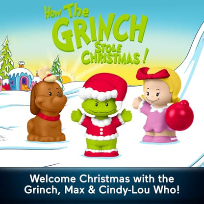 Little People Collector Dr. Seuss How the Grinch Stole Christmas Set - Holiday Figurines