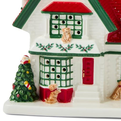 Spode Christmas Tree Village Fire Station Figurine - Pet Store Variation