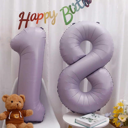 Regine Switzerland 40-Inch Lilac Number 1 Balloon - First Birthday Decorations for Girls
