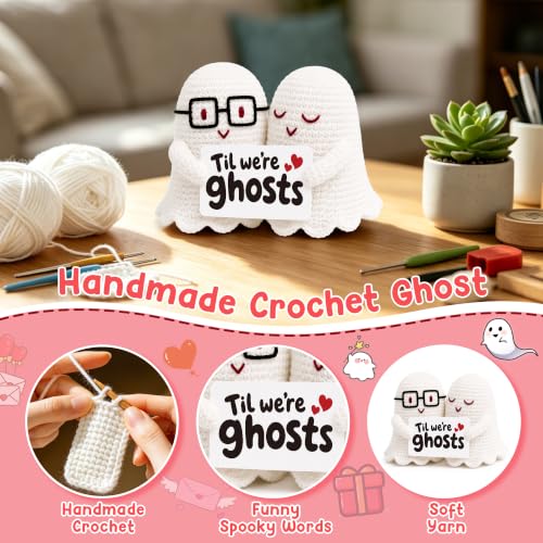Handmade Crochet Ghost Gift Set for Halloween, Christmas & Special Occasions