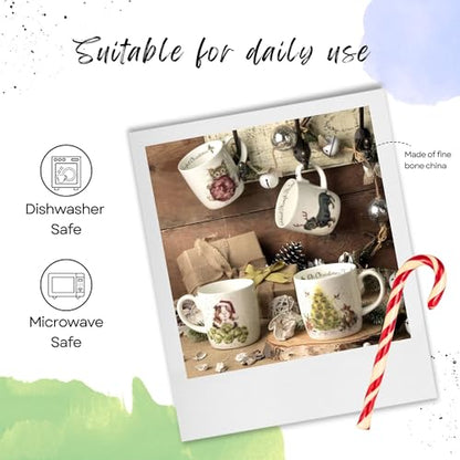 Purrfect Christmas Mug & Coaster Set with Hand-Painted Kitten Design