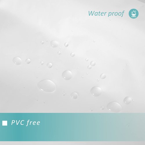 Mrs Awesome Stall Shower Curtain Liner 36x72, PEVA Plastic Shower Liner for Bathroom Lightweight & Waterproof, 36 x 72, Frost
