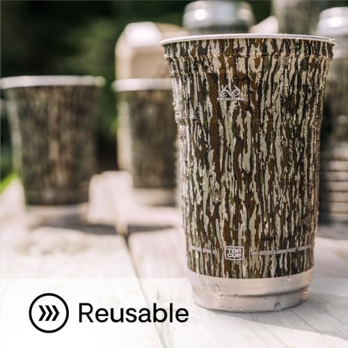 Realtree Camo Aluminum Party Cups 20oz - 20 Count