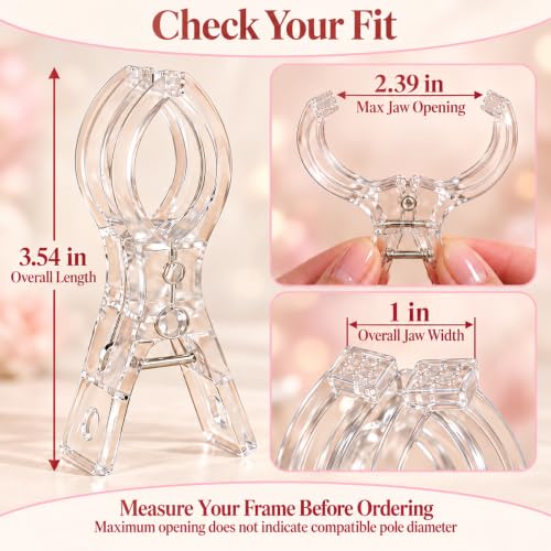 Clear Balloon Arch Clips 3.54 Inch Pack for Decorations No Tape or Glue