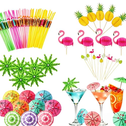180PCS Cocktail Umbrellas and Picks Set for Drinks & Party Decor