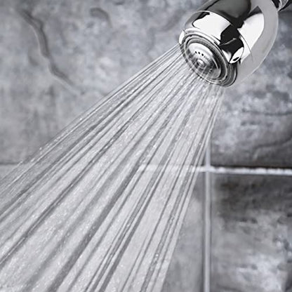 Energy Saving Fixed Shower Head 1.75 GPM Chrome 3-Spray Waterconservation
