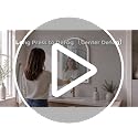 White Arched LED Bathroom Mirror with Lights - 24.1 x 32.1 Inches, Dimmable & Defogging