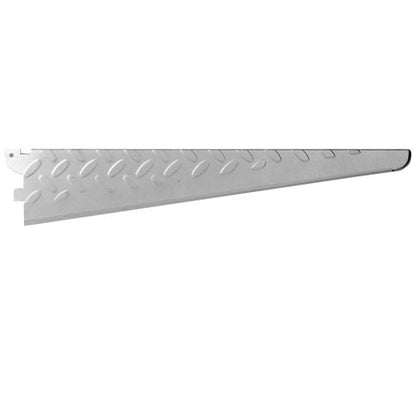 John Sterling HEAVYWEIGHT Diamond Plate Shelf Support System Shelf Bracket, 14-inch, Platinum, 0202-14PM