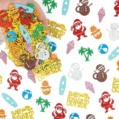 Tropical Holiday Confetti - Summer Christmas Table Scatter for Beach Parties