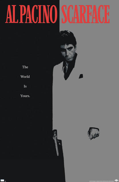 Scarface Wall Poster - Unframed Movie Art Print | 34" L x 22.4" W for Home Decor
