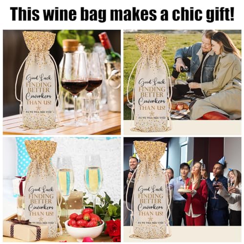 Housewarming Gifts New Home New Apartment Gifts Wine Bag First Apartment Gifts for Women Men Lady Teacher Doctor Friend Daughter Him Her Congratulations Wine Bags