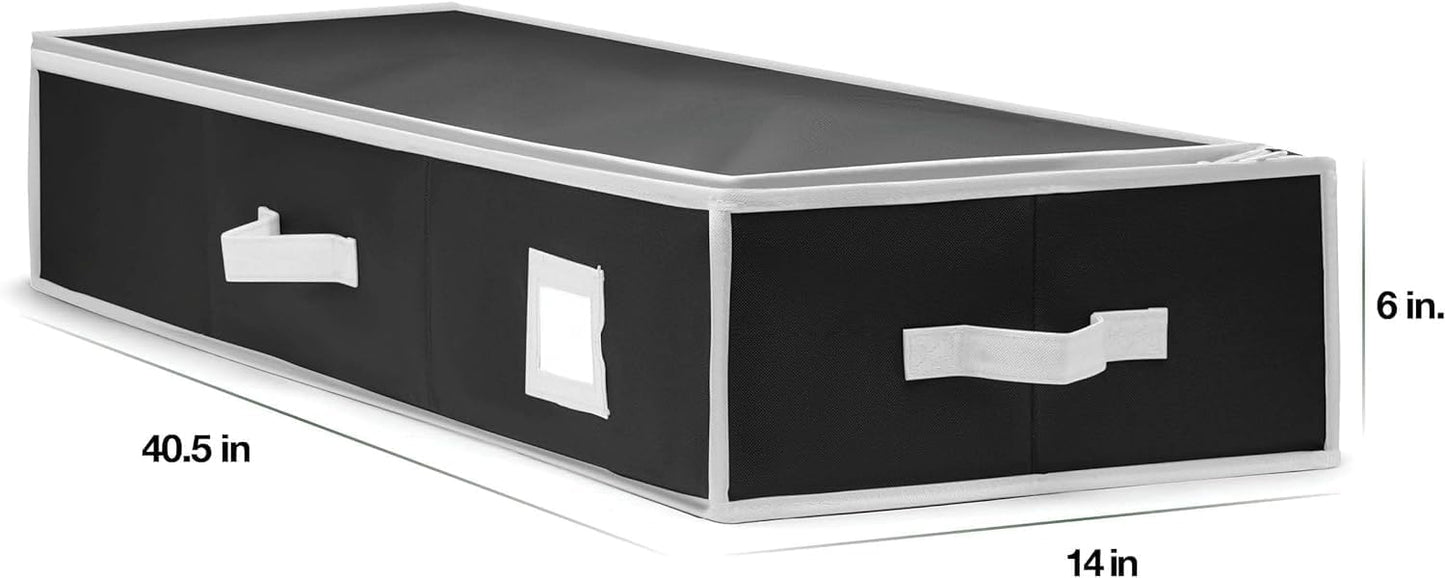 Premium Wrapping Paper Organizer - Heavy Duty Gift Wrap Holder with Extra Pockets | Fits Up to 27 Rolls (Black)